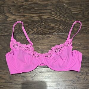 Pink skims bra